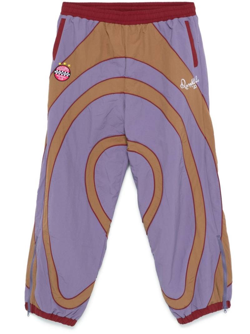 KidSuper x Ronaldinho colourblock track pants - Brown von KidSuper