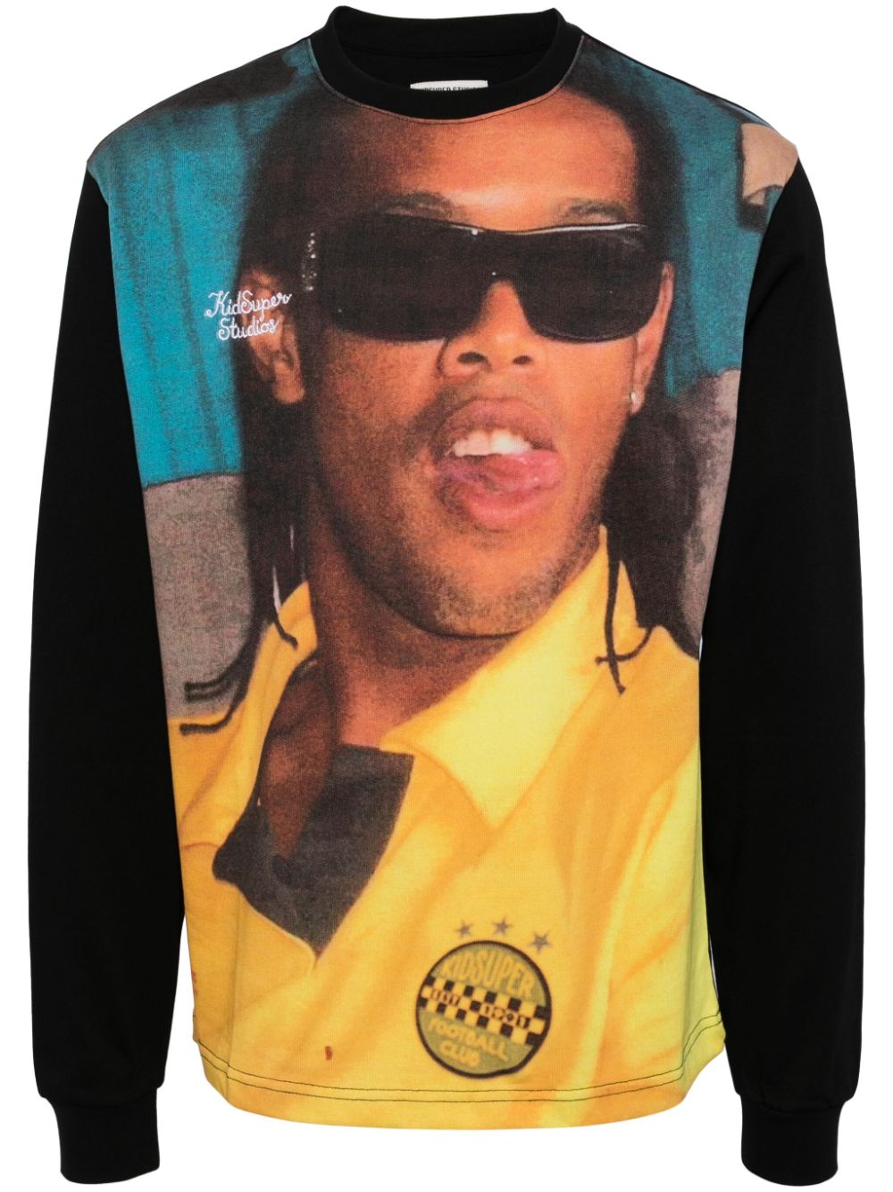 KidSuper x Ronaldinho long-sleeved T-shirt - Black von KidSuper