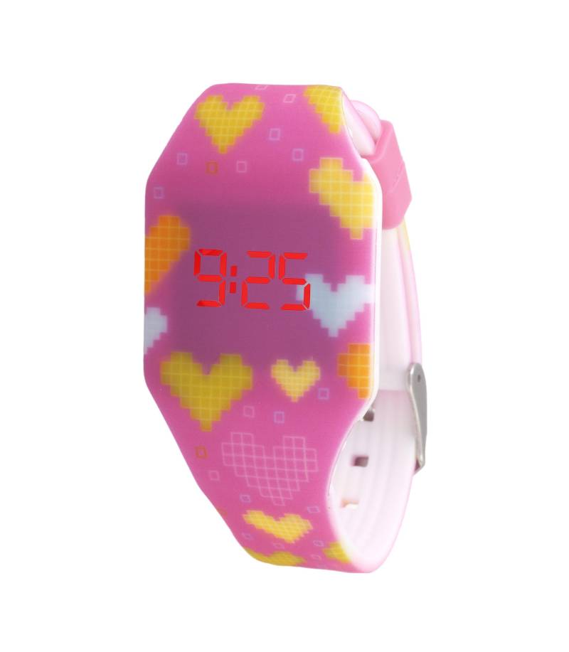 Digital Led Kinderuhr Hearts Unisex Multicolor ONE SIZE von Kiddus