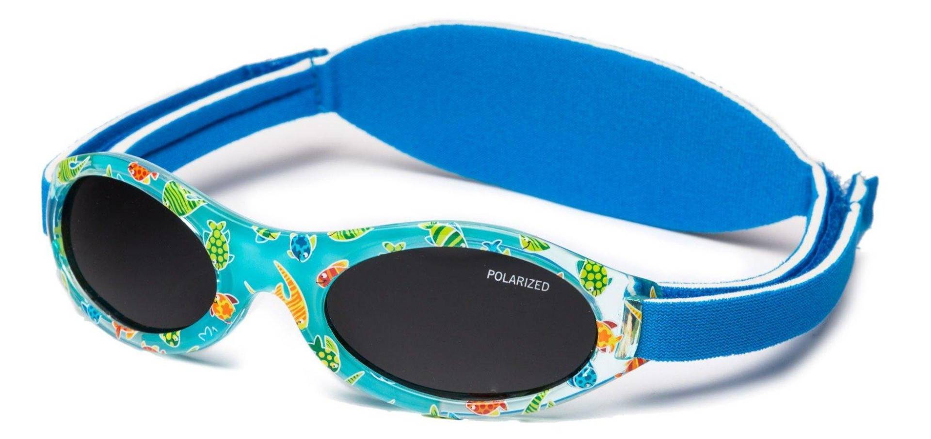 Kiddus - Baby Premium Kindersonnenbrille Polarisiert (ab 0 Monaten), 27mm, Blau von Kiddus