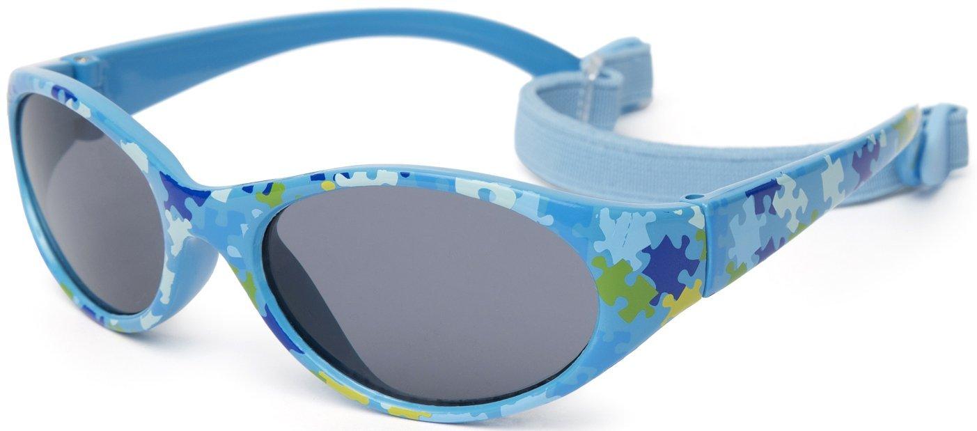 Kids Comfort Kindersonnenbrille (ab 2 Jahren) Mädchen Blau 35mm von Kiddus