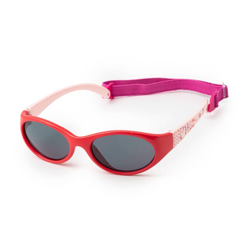 Kids Comfort Kindersonnenbrille (ab 2 Jahren) Mädchen Rot 35mm von Kiddus