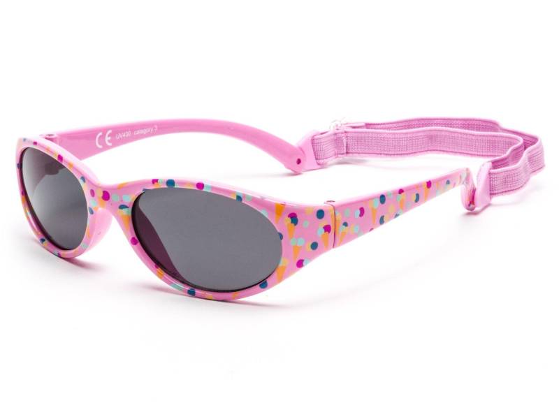 Kiddus - Kids Comfort Kindersonnenbrille (ab 2 Jahren), 35mm, Rosa von Kiddus