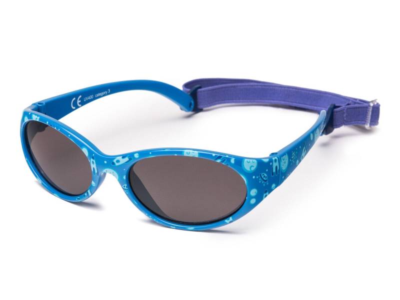 Kids Comfort Kindersonnenbrille (ab 2 Jahren) Mädchen Blau 35mm von Kiddus