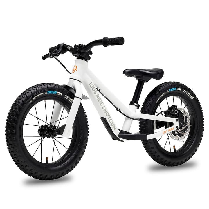 Kids Ride Shotgun 14” Dirt Hero with Brake Laufrad weiss von Kids Ride Shotgun