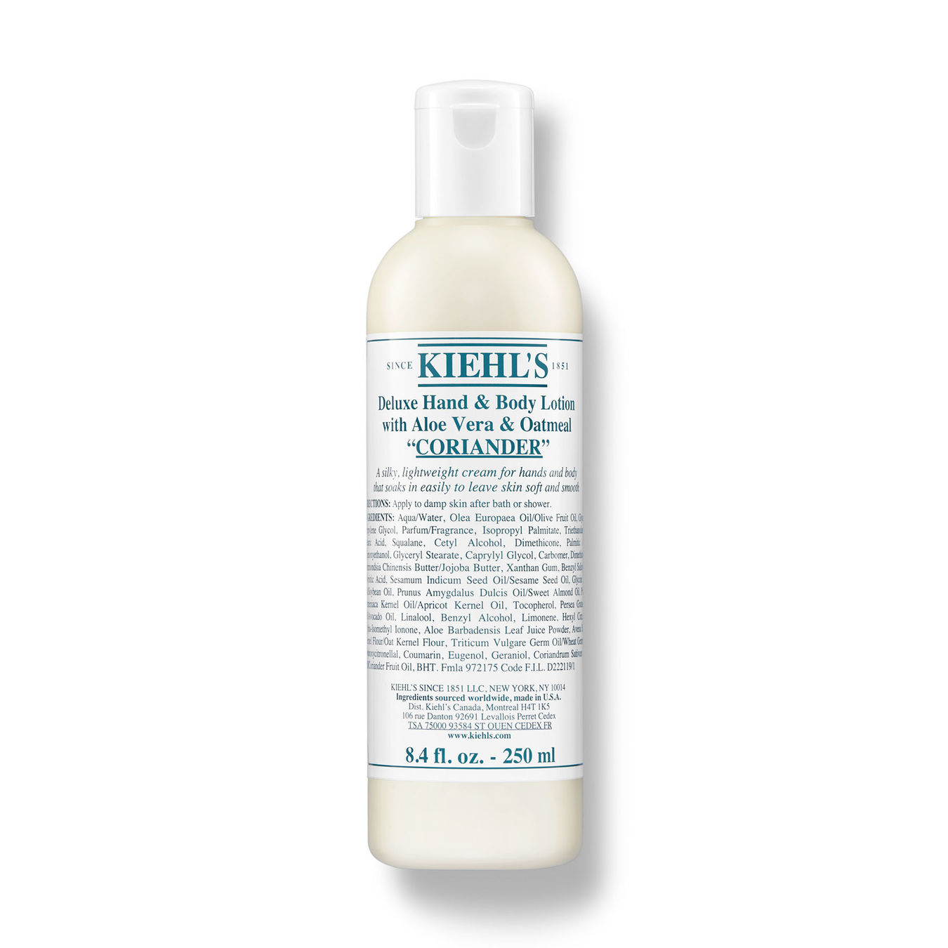 KIEHL'S Deluxe Hand & Body Lotion Coriander 200ml Herren von Kiehl's