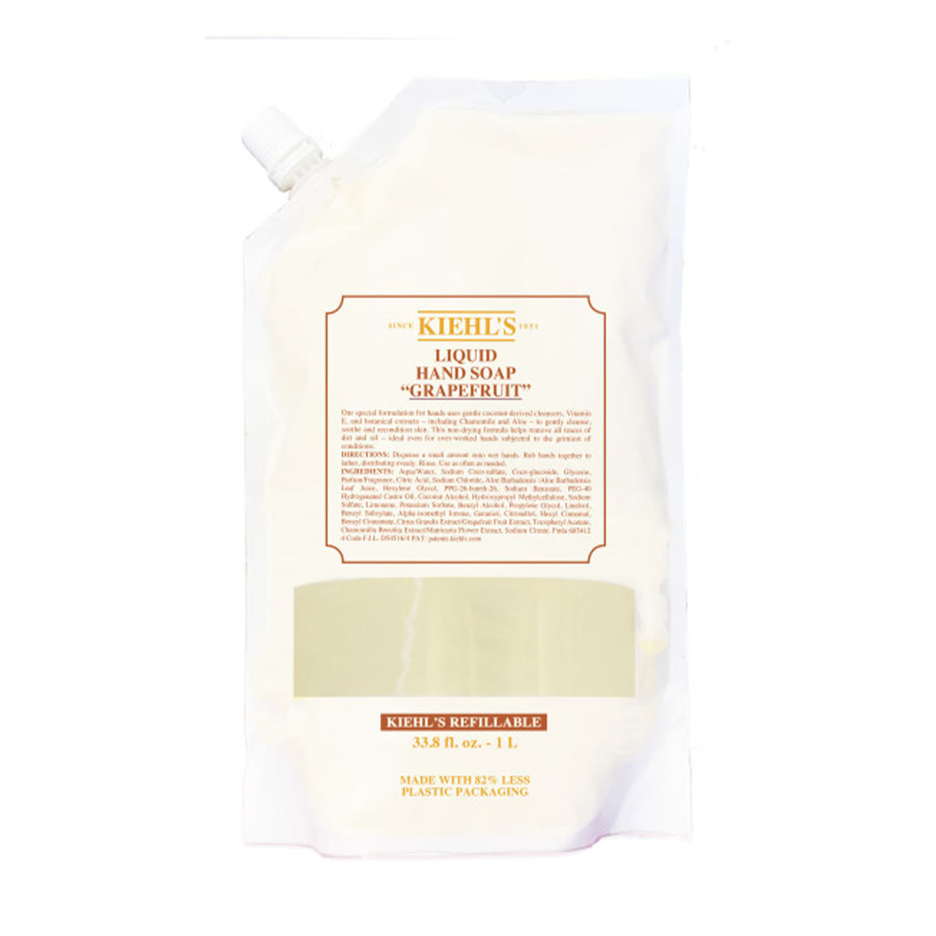 KIEHL'S Liquid Hand Soap Grapefruit Refill Pouch von Kiehl's