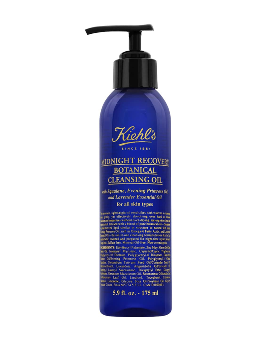 Kiehl's Midnight Recovery Cleansing Oil Reinigungsöl 175 ml von Kiehls