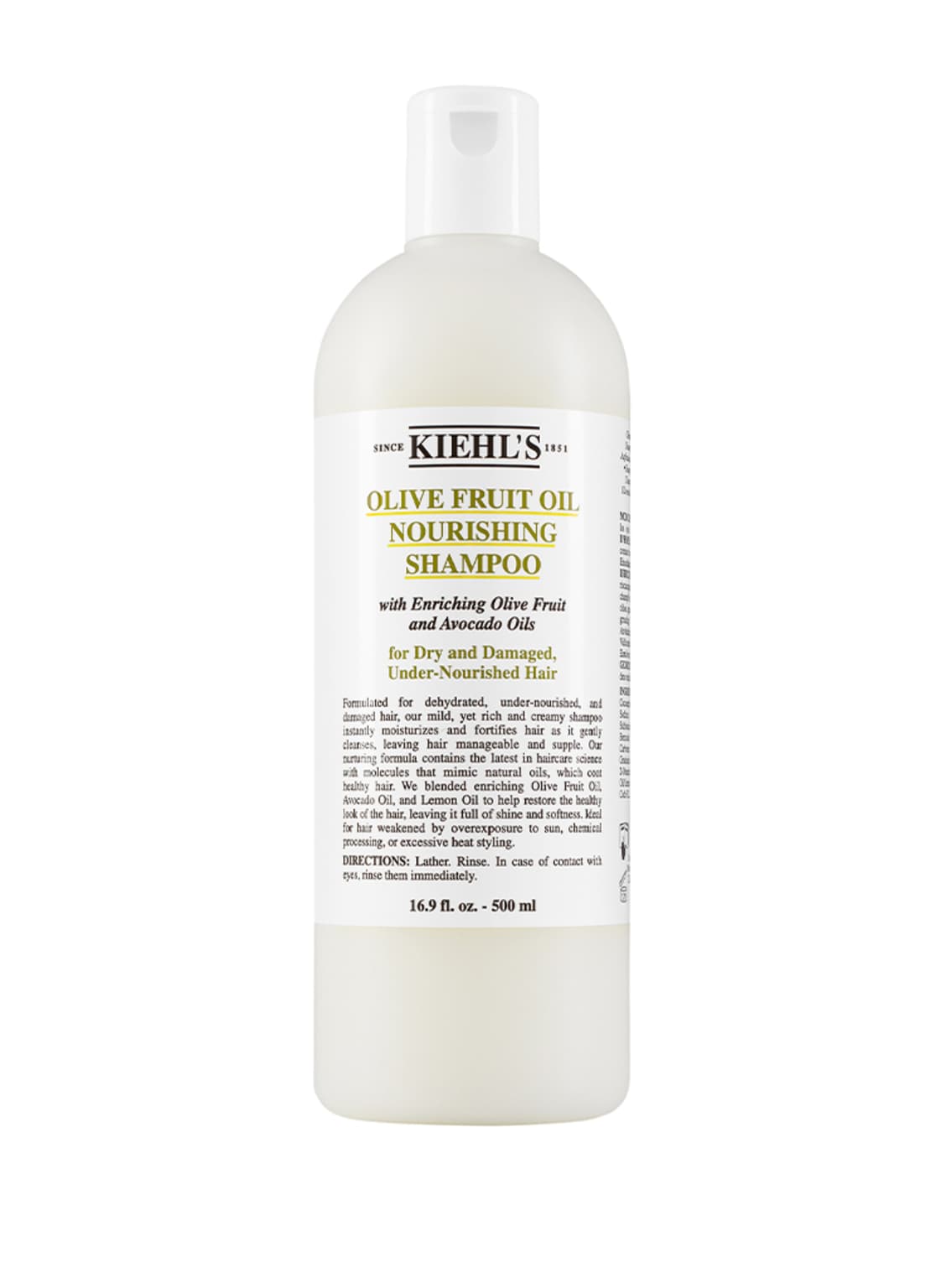 Kiehl's Olive Fruit Oil Nourishing Shampoo Reichhaltiges Shampoo 500 ml von Kiehls