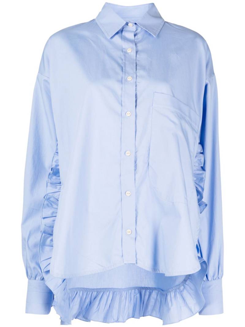 Kika Vargas Daphne cotton shirt - Blue von Kika Vargas