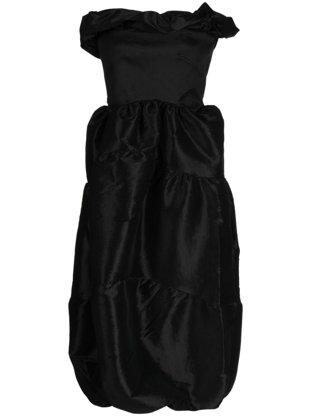 Kika Vargas Laila ruffled strapless dress - Black von Kika Vargas