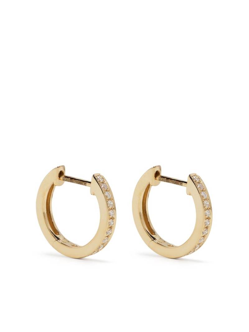 Kiki McDonough 18kt yellow gold Kiki Classic diamond hoops von Kiki McDonough