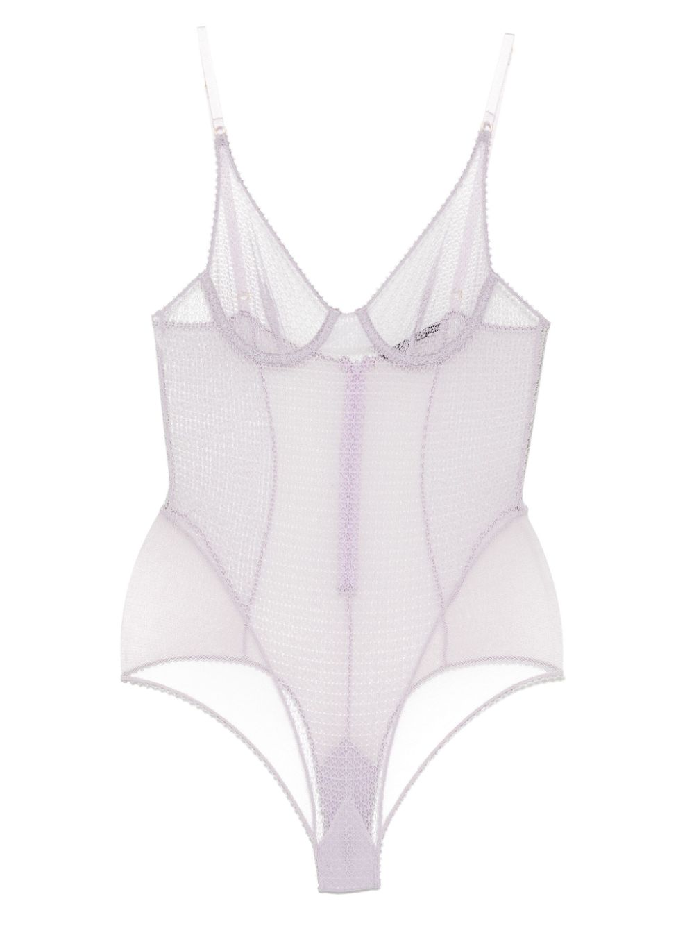 Kiki de Montparnasse Crochet bodusuit - Purple von Kiki de Montparnasse