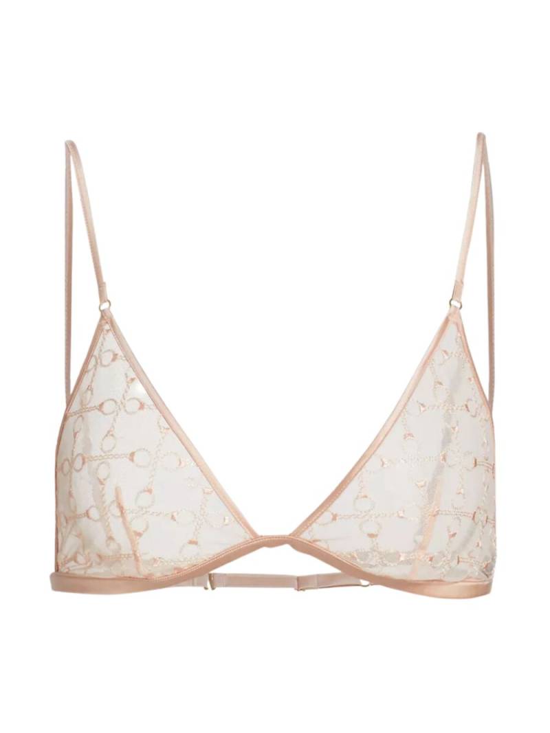 Kiki de Montparnasse Handcuff lace bra - Neutrals von Kiki de Montparnasse