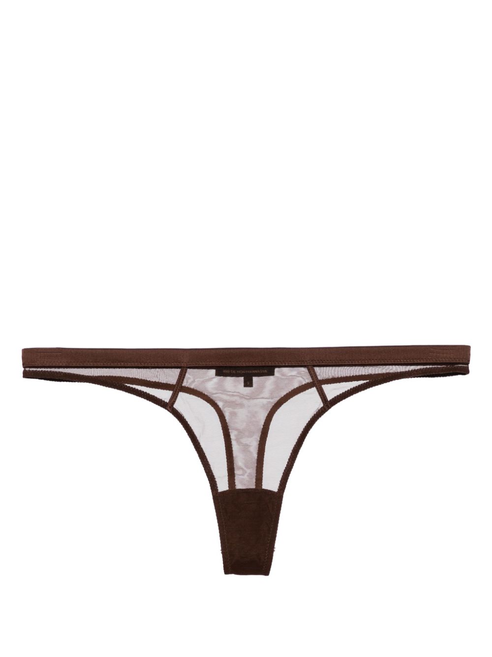 Kiki de Montparnasse Illusion thong - Brown von Kiki de Montparnasse