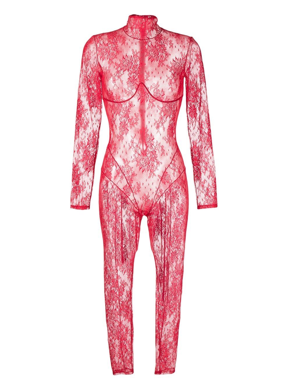 Kiki de Montparnasse Jolie lace catsuit - Red von Kiki de Montparnasse