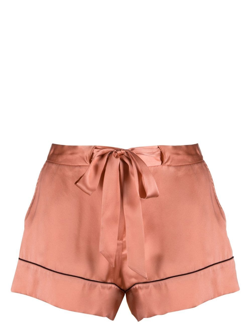 Kiki de Montparnasse Kiki silk lounge shorts - Neutrals von Kiki de Montparnasse