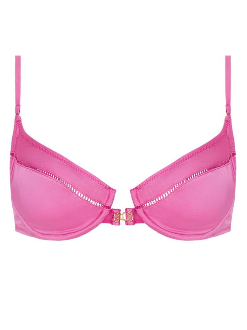 Kiki de Montparnasse Temptress charmeuse underwire bra - Pink von Kiki de Montparnasse