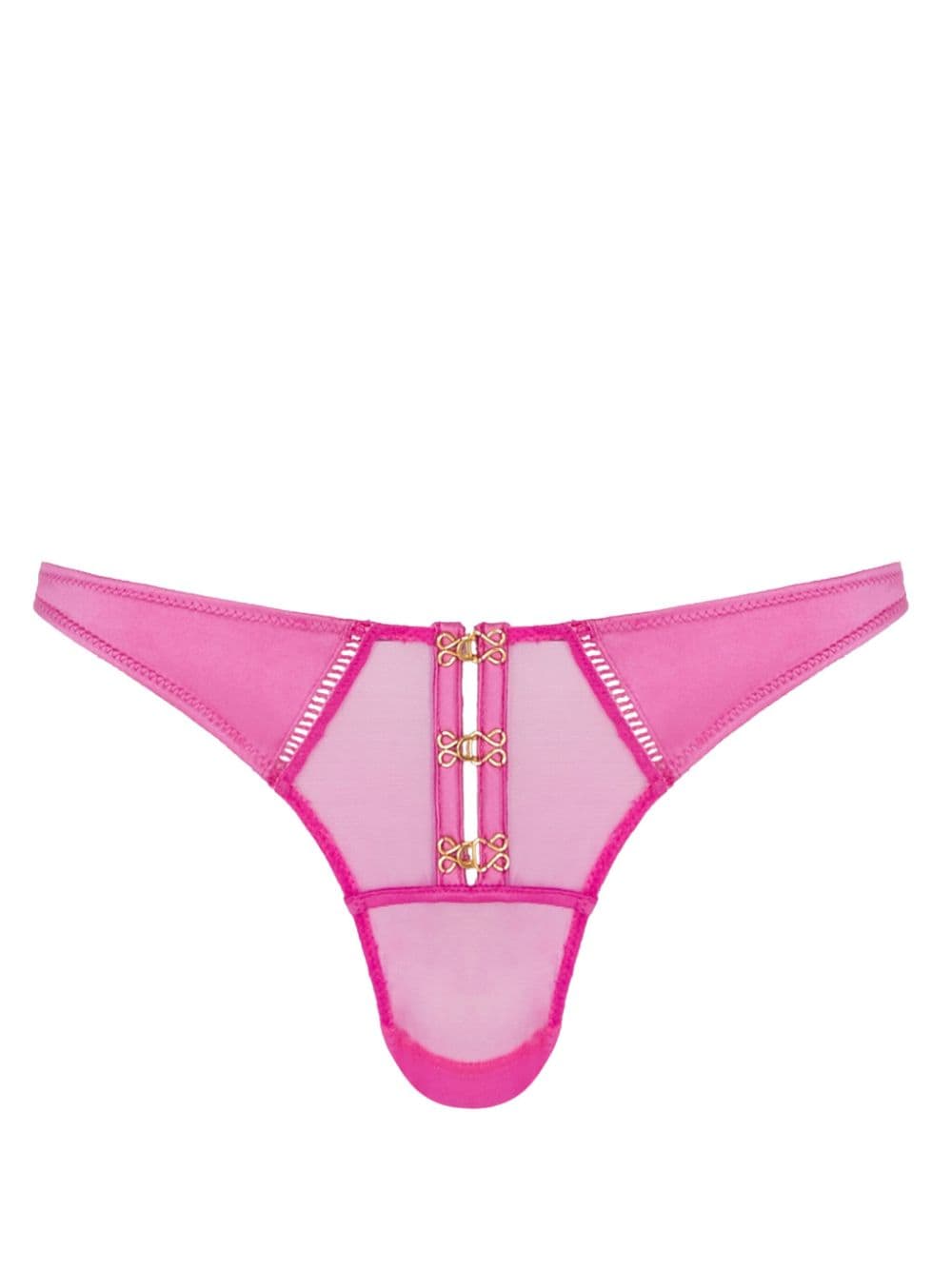 Kiki de Montparnasse Temptress panelled thong - Pink von Kiki de Montparnasse