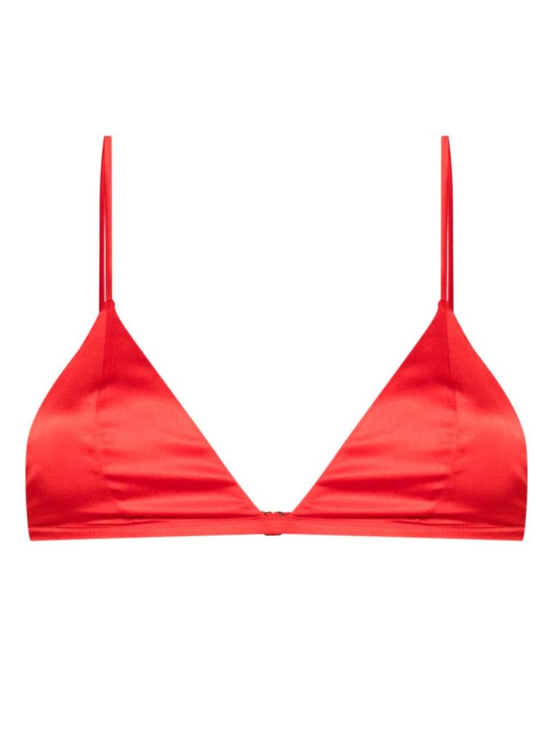 Kiki de Montparnasse Tous Les Jours satin bra - Red von Kiki de Montparnasse