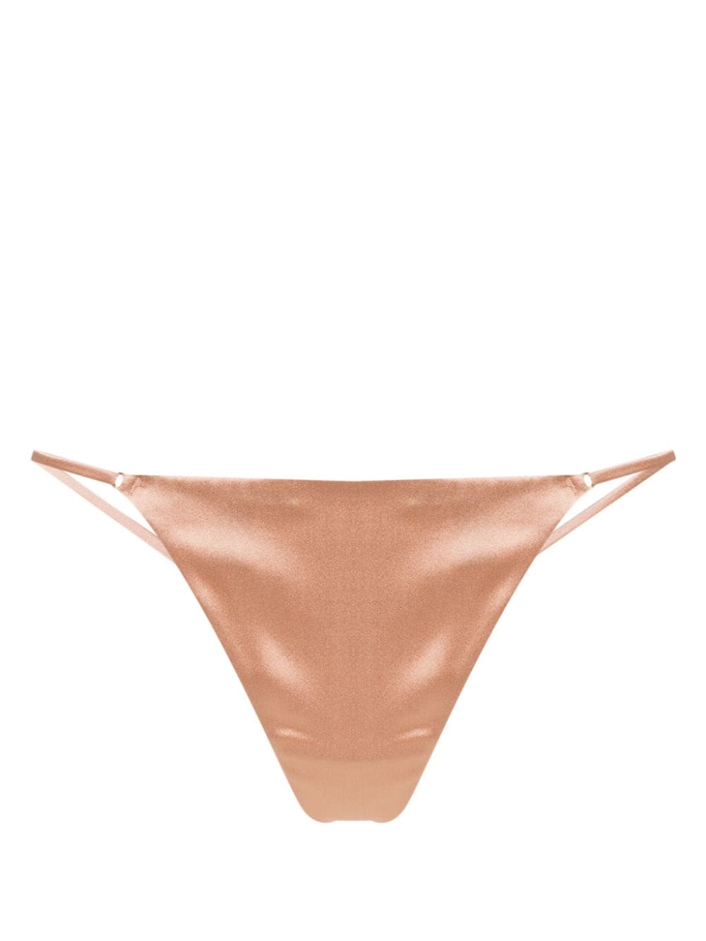 Kiki de Montparnasse Tous Les Jours satin thong - Neutrals von Kiki de Montparnasse