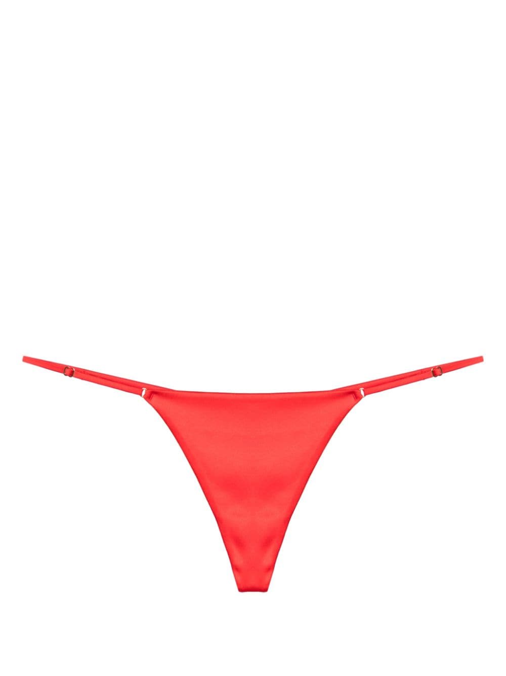 Kiki de Montparnasse Tous Les Jours satin thong - Red von Kiki de Montparnasse