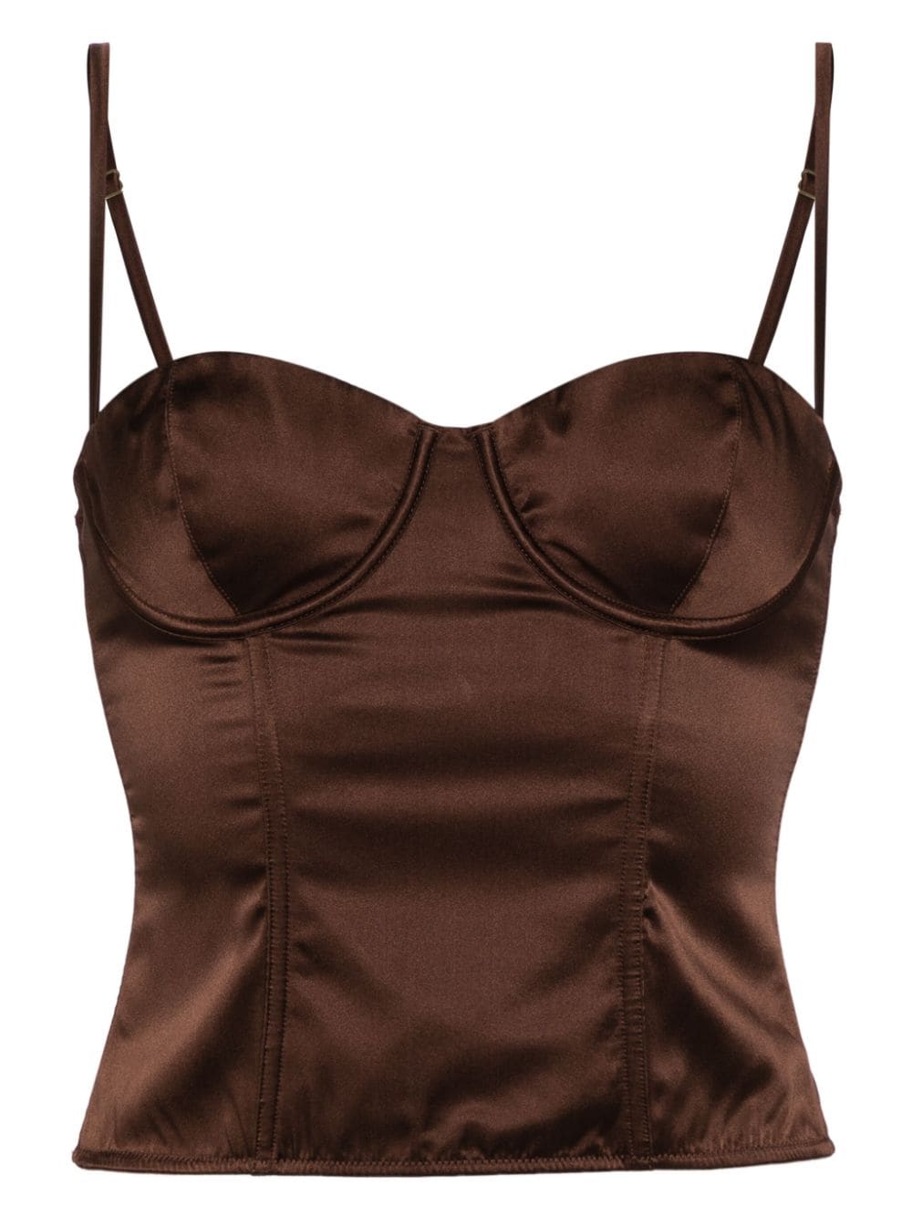 Kiki de Montparnasse Tous les jours bustier - Brown von Kiki de Montparnasse