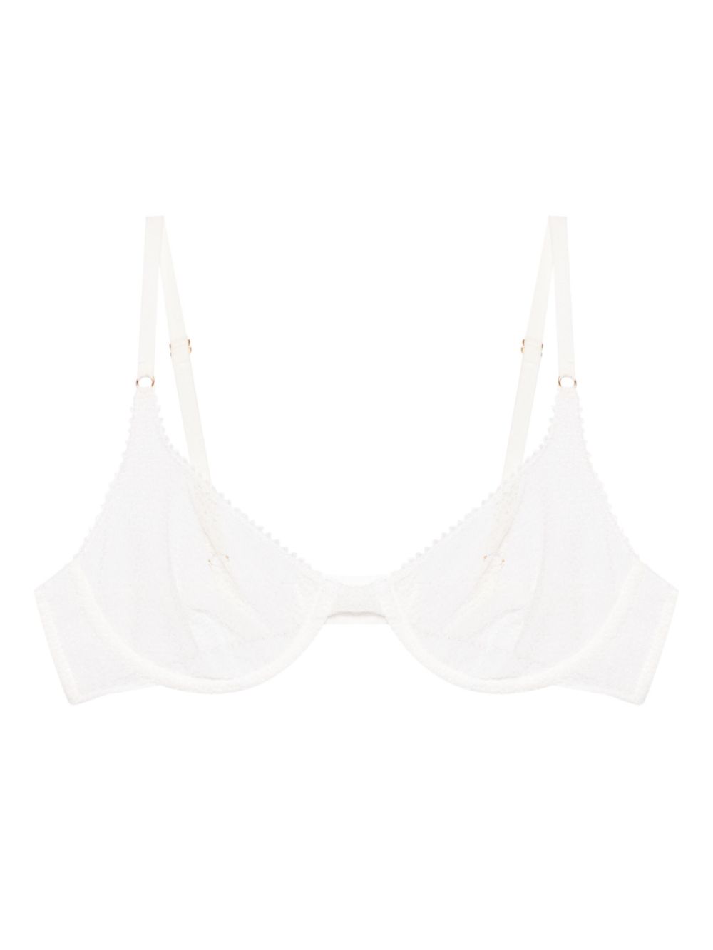 Kiki de Montparnasse crochet demi bra - White von Kiki de Montparnasse