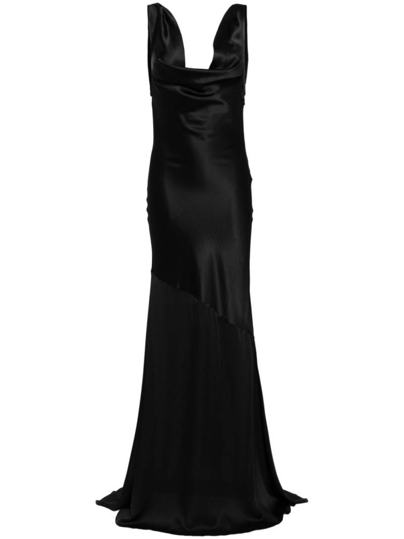 Kiki de Montparnasse deep cowl dress - Black von Kiki de Montparnasse