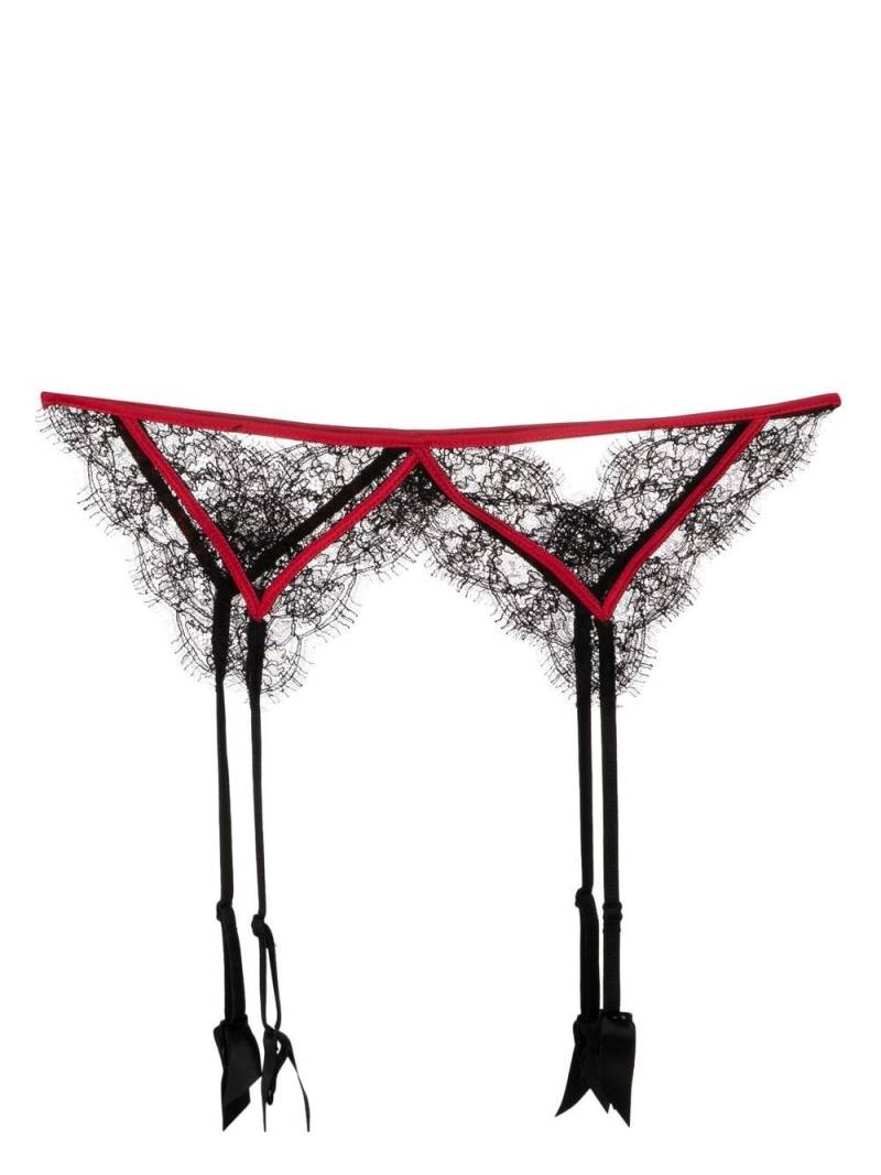 Kiki de Montparnasse lace detailing garter belt - Black von Kiki de Montparnasse