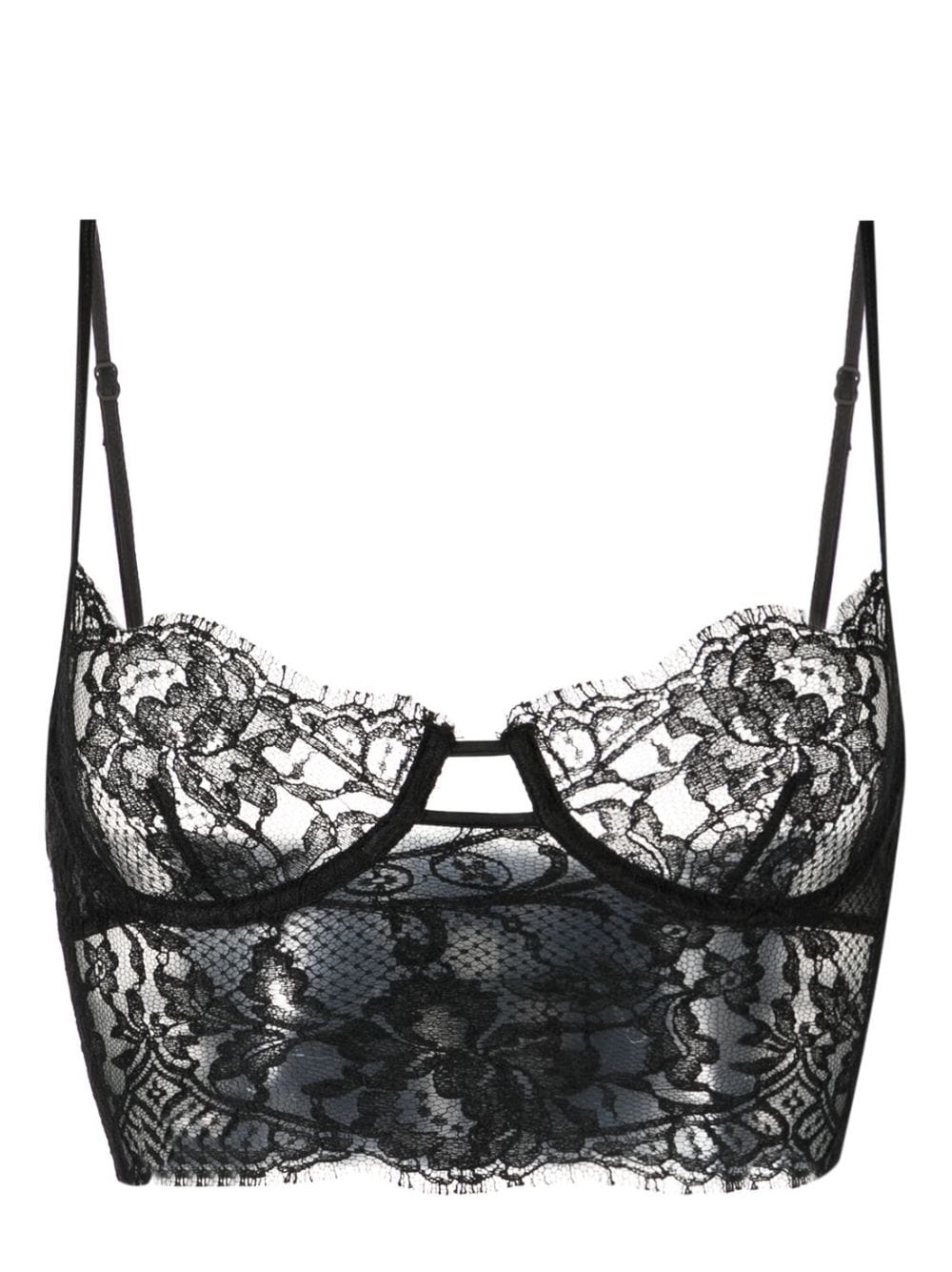 Kiki de Montparnasse lace longline bra - Black von Kiki de Montparnasse