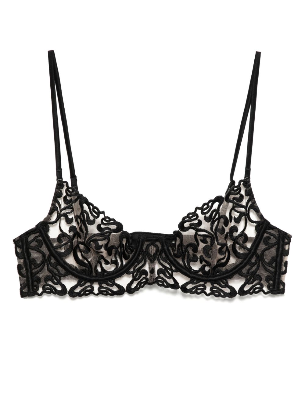 Kiki de Montparnasse lace-trim bra - Black von Kiki de Montparnasse