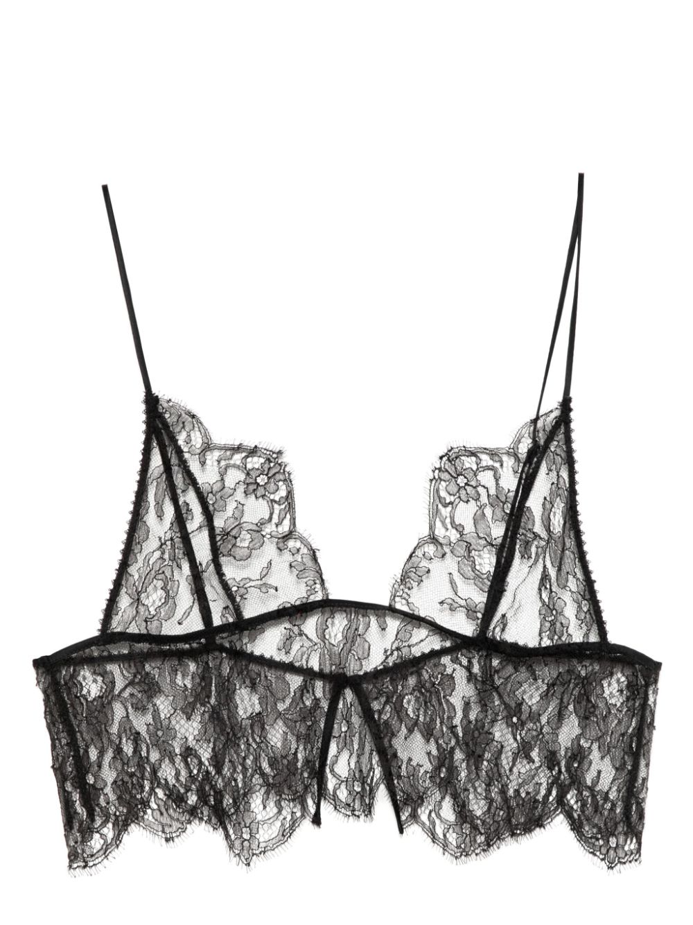 Kiki de Montparnasse lace-trim bra - Black von Kiki de Montparnasse