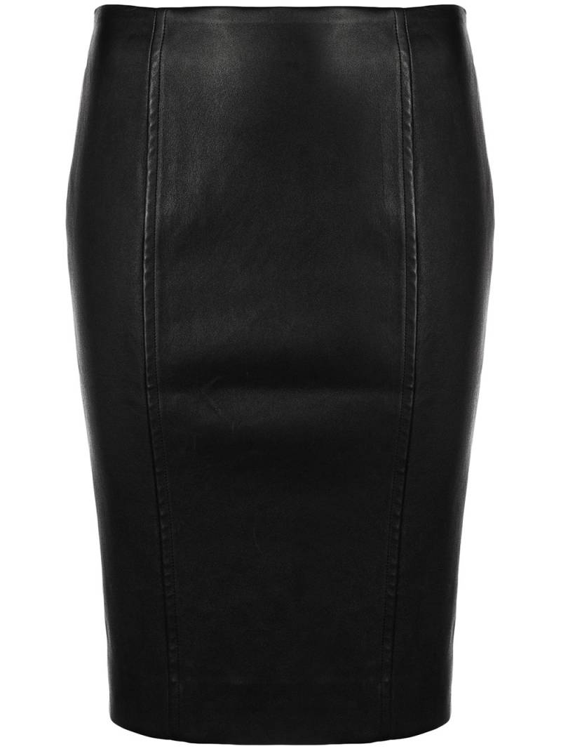 Kiki de Montparnasse leather corset pencil skirt - Black von Kiki de Montparnasse