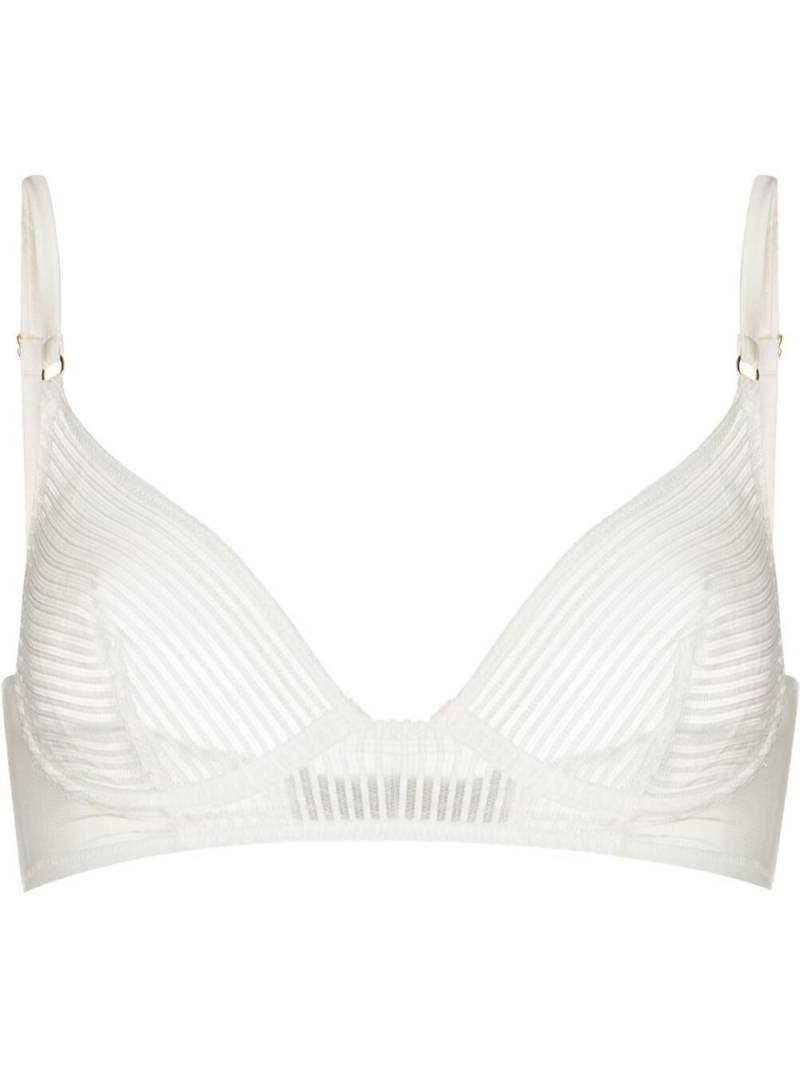 Kiki de Montparnasse mesh underwired bra - White von Kiki de Montparnasse