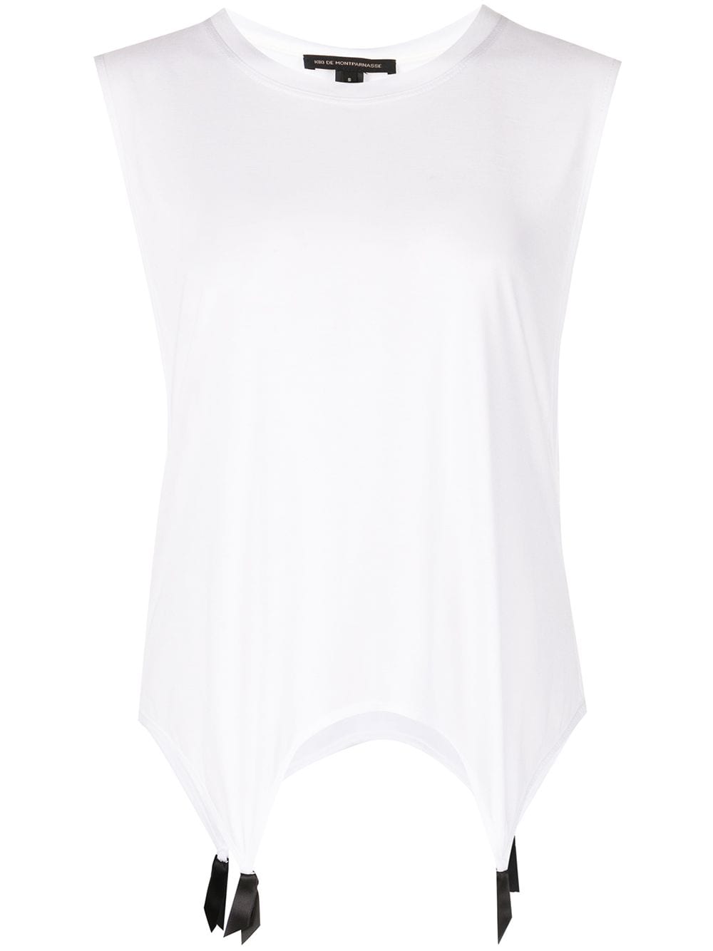 Kiki de Montparnasse muscle garter tank top - White von Kiki de Montparnasse