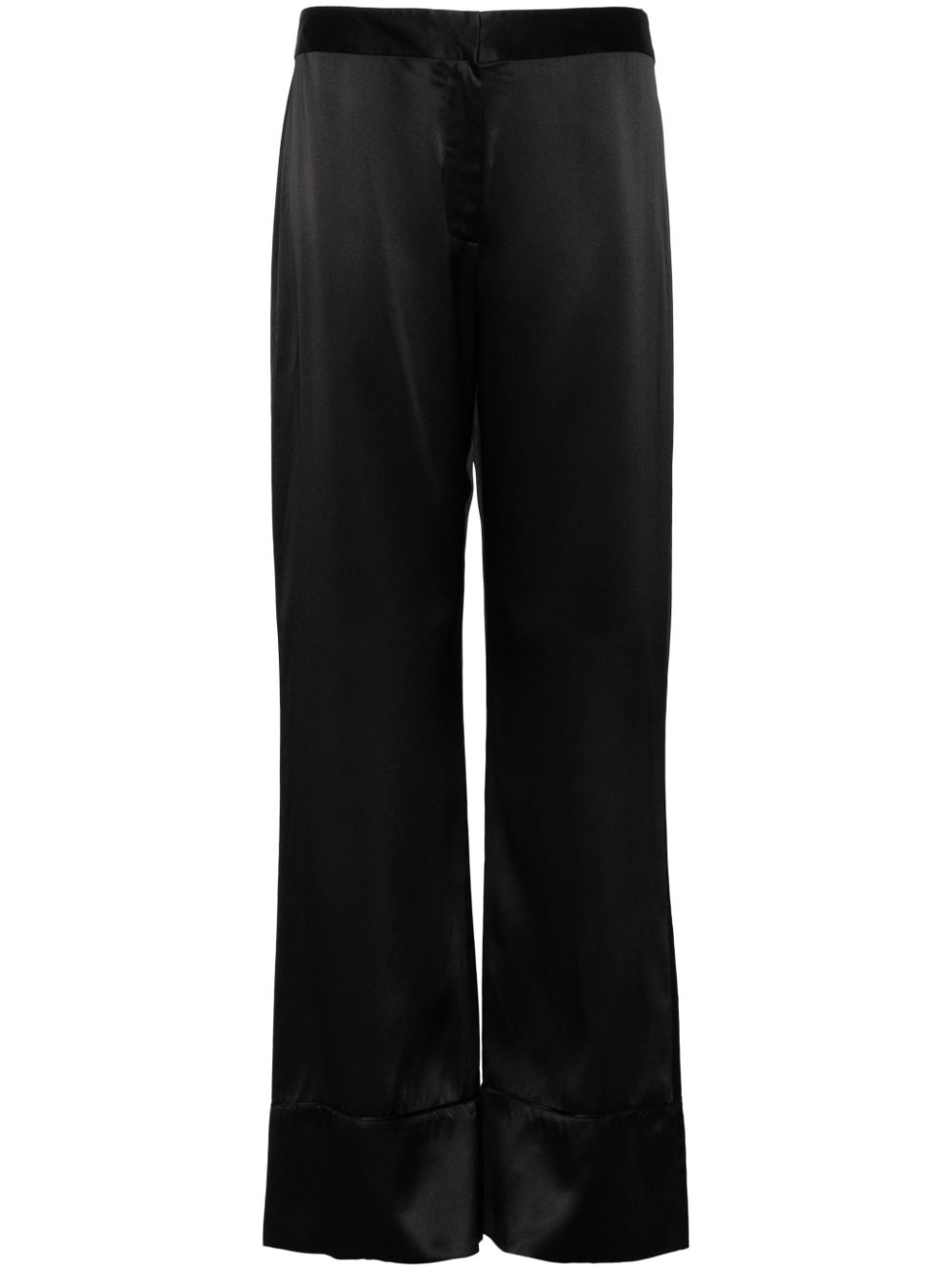 Kiki de Montparnasse oversized silk trousers - Black von Kiki de Montparnasse