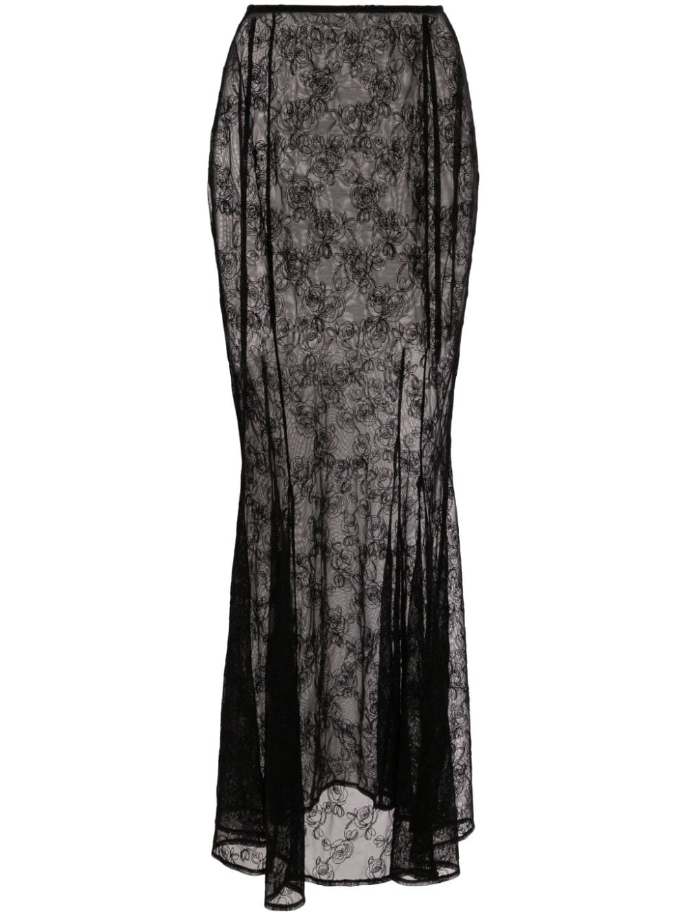 Kiki de Montparnasse rose maxi skirt - Black von Kiki de Montparnasse