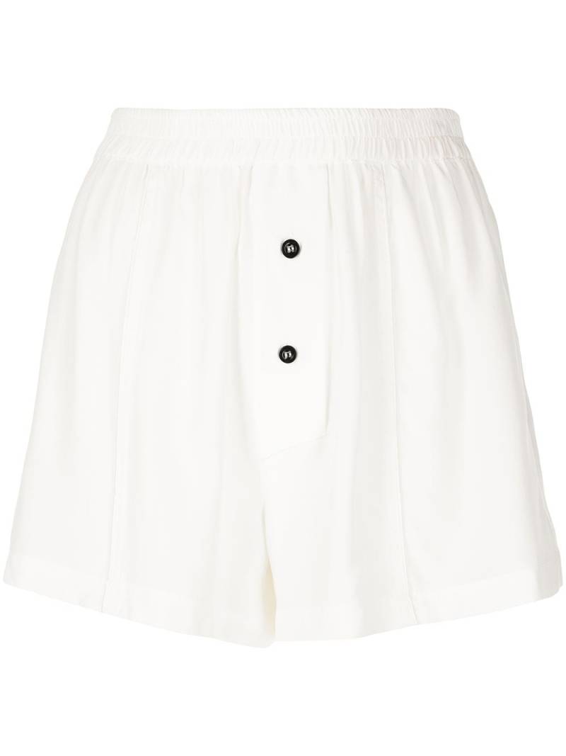 Kiki de Montparnasse silk boxer shorts - White von Kiki de Montparnasse