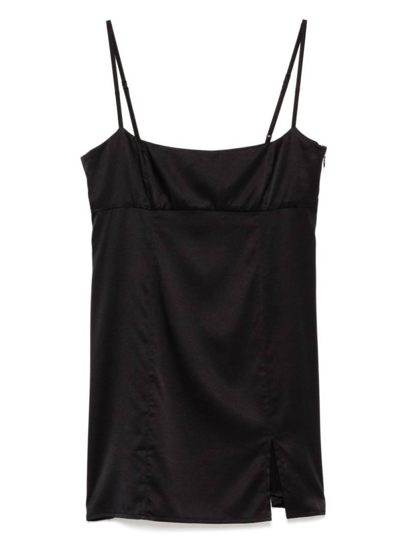 Kiki de Montparnasse square-neck nightdress - Black von Kiki de Montparnasse