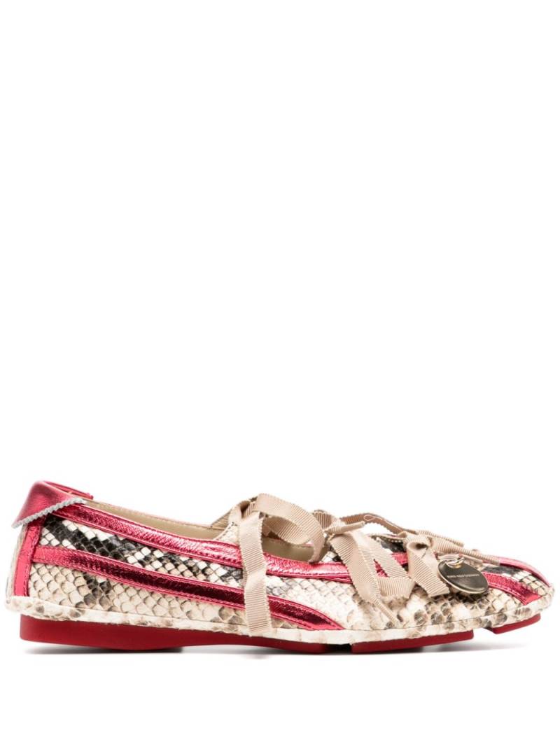 Kiko Kostadinov Lella hybrid ballet pumps - Pink von Kiko Kostadinov