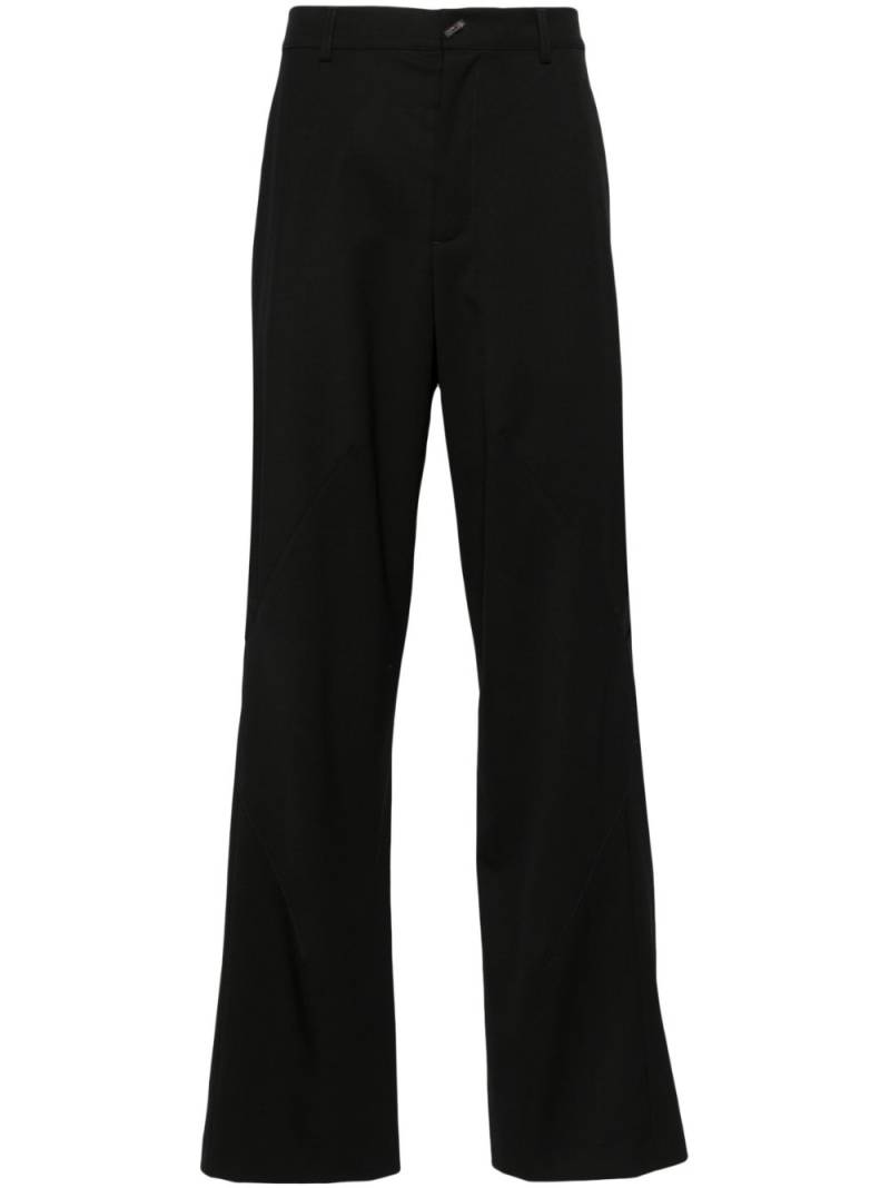 Kiko Kostadinov Melsas straight-leg trousers - Black von Kiko Kostadinov