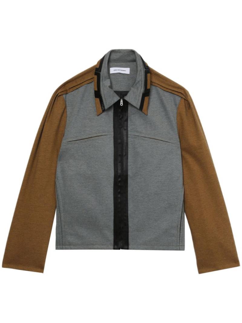 Kiko Kostadinov Ugo panelled shirt jacket - Grey von Kiko Kostadinov