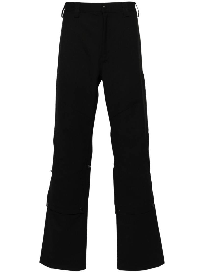 Kiko Kostadinov Utility straight-leg trousers - Black von Kiko Kostadinov