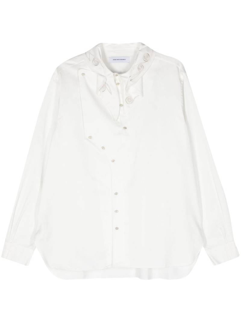 Kiko Kostadinov embroidered poplin shirt - White von Kiko Kostadinov