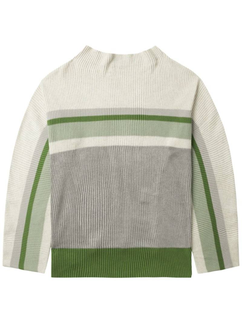 Kiko Kostadinov stripe-detailing jumper - Neutrals von Kiko Kostadinov