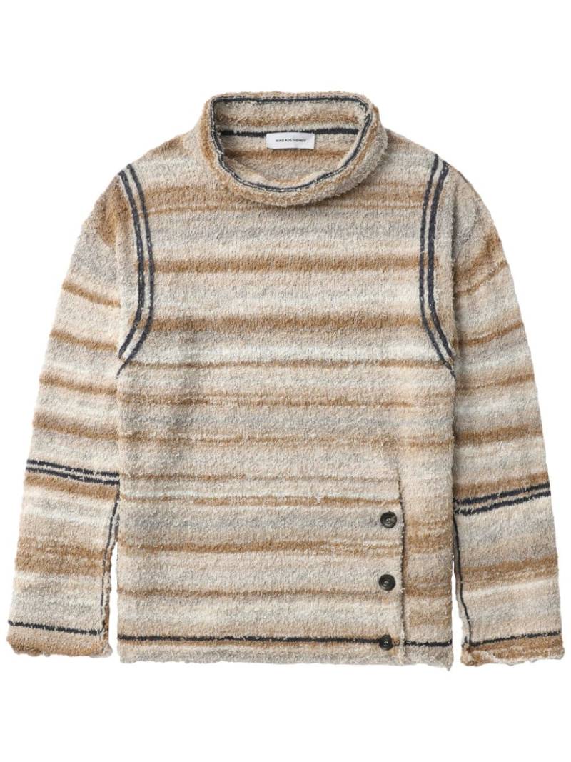 Kiko Kostadinov stripe-detailing jumper - Neutrals von Kiko Kostadinov