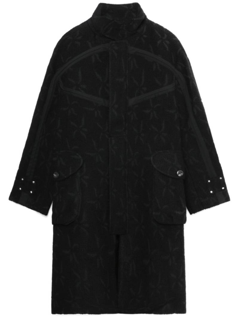 Kiko Kostadinov wool-cotton single-breasted coat - Black von Kiko Kostadinov