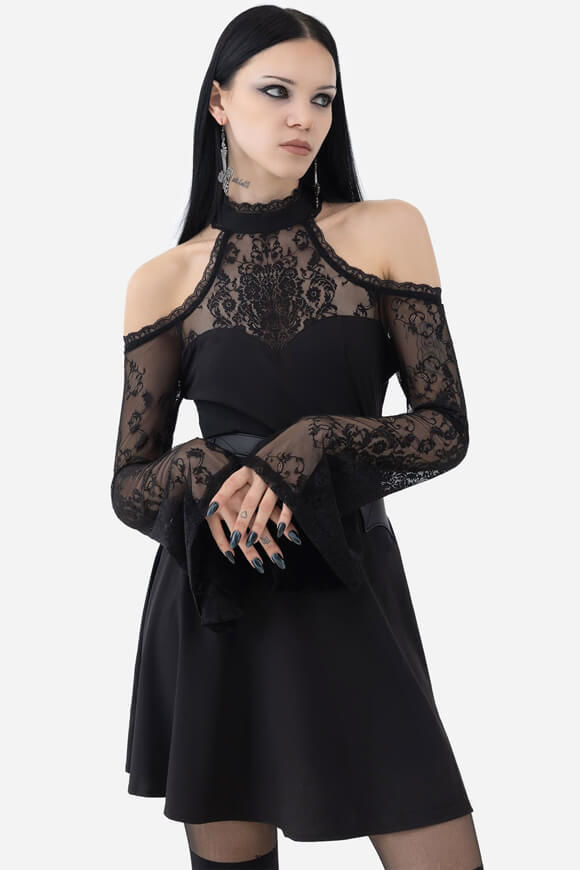 Killstar Lost Nostalgia Minikleid | Black | Damen  | L von Killstar