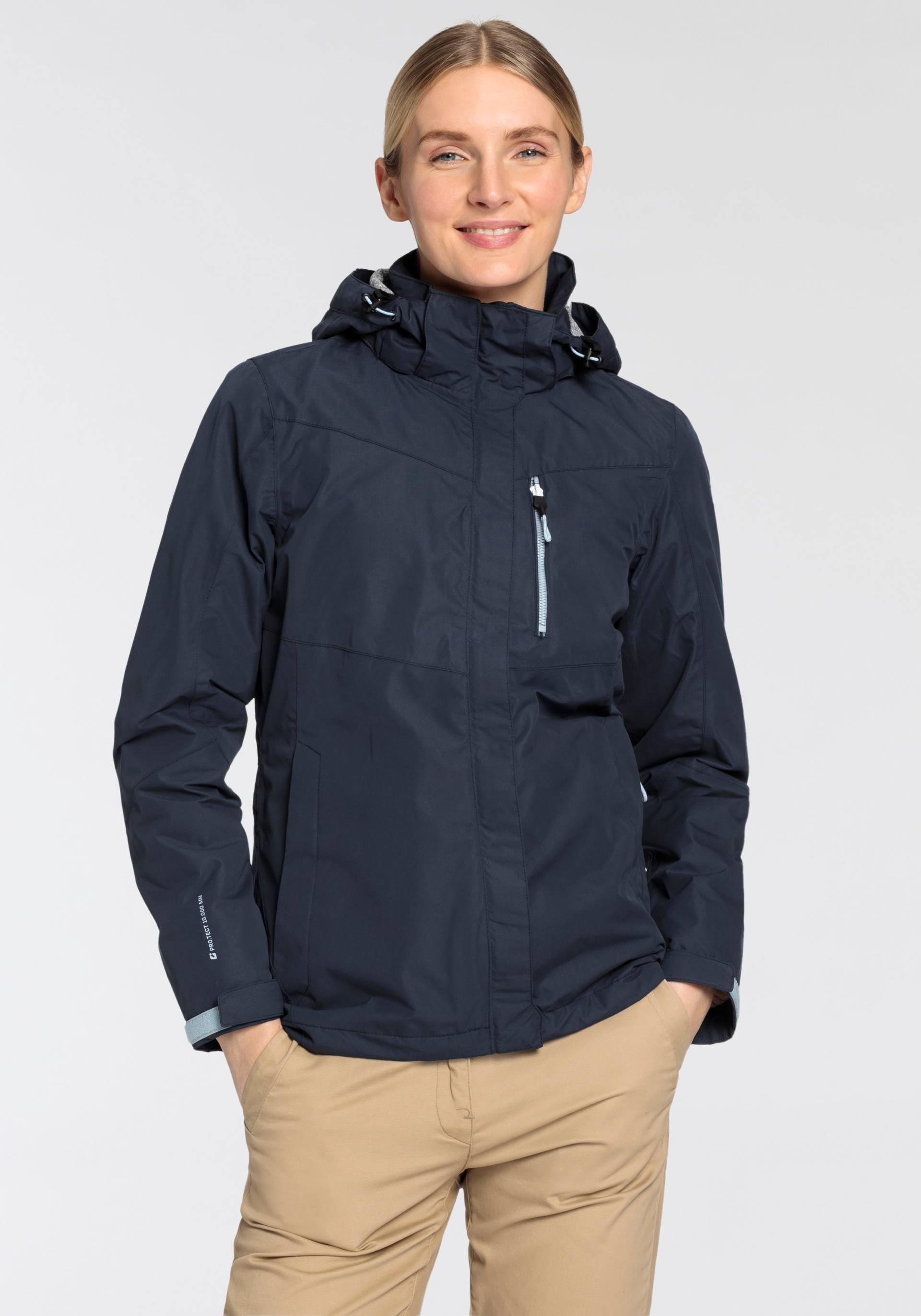 Killtec Regenjacke, mit Kapuze, Wasser- & winddicht & leicht & abzippbarer Kapuze Killtec Regenjacke, mit Kapuze, Wasser- & winddicht & leicht & abzippbarer Kapuze von Killtec